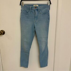 Madewell Sky Blue Road Tripper Jeggings